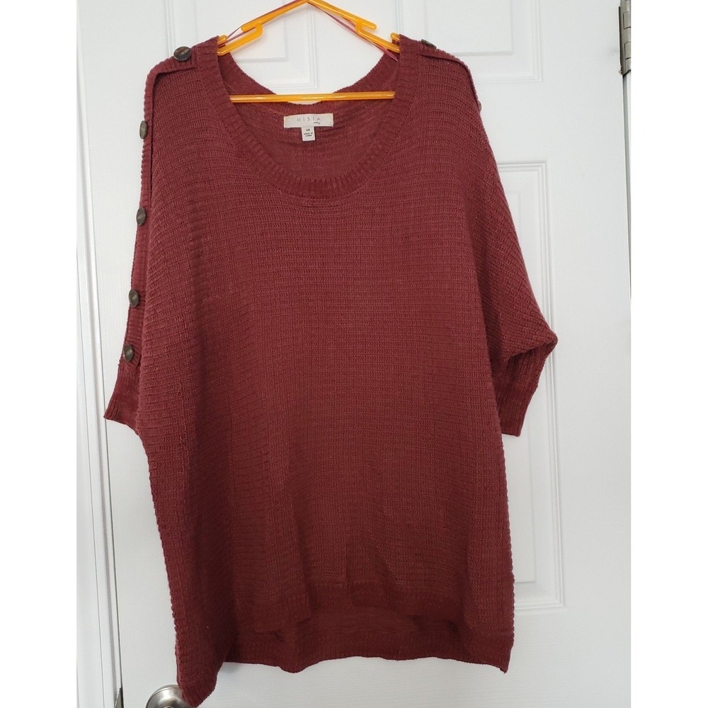 Misia Womans Plus Size Sweater 3/4 Sleeves Size 3X
